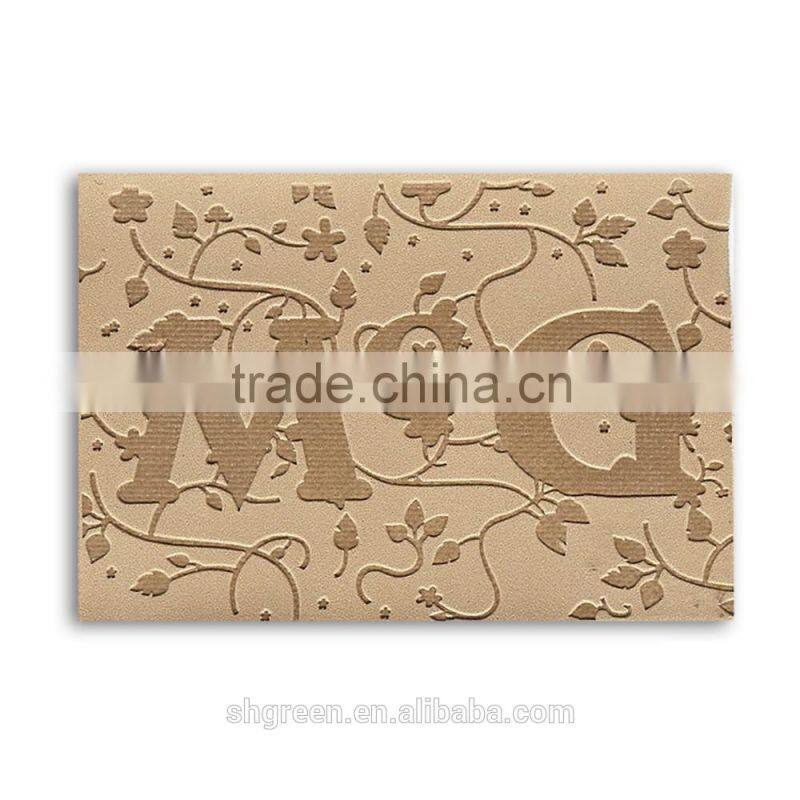Durable genuine cowhide leather labels