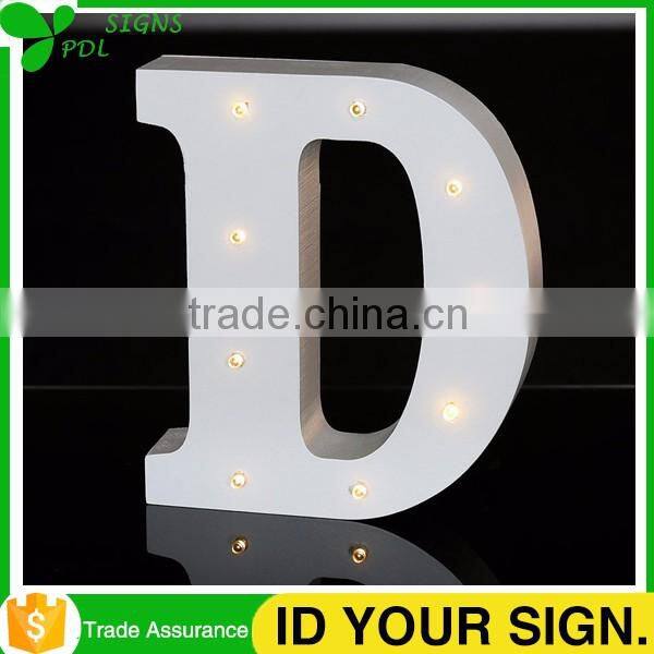 Led Lighting Marquee Sign Letter Wooden Alphabet Letters