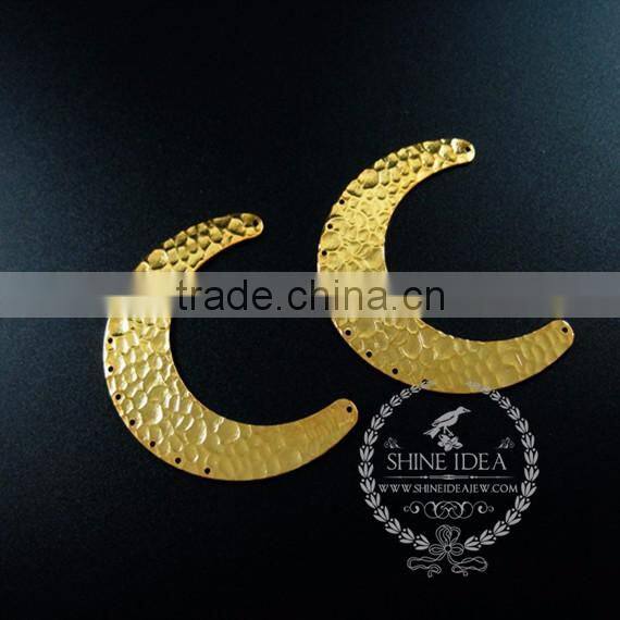 60*15mm gold plated harmed pattern pendant charm DIY earrings chandelier jewelry supplies 1850251