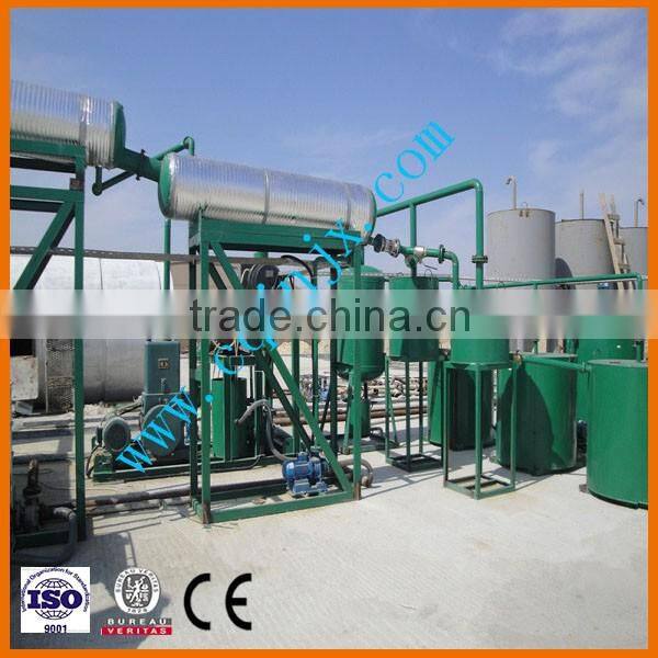 new condition used engine oil refining/waste motor oil negative pressure distillation plant