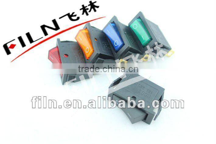 six color rocker switch t120 15A