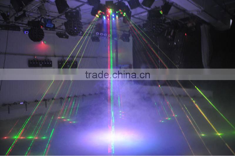 professional 8 claw RG laser moving head with LED dj disco lighting