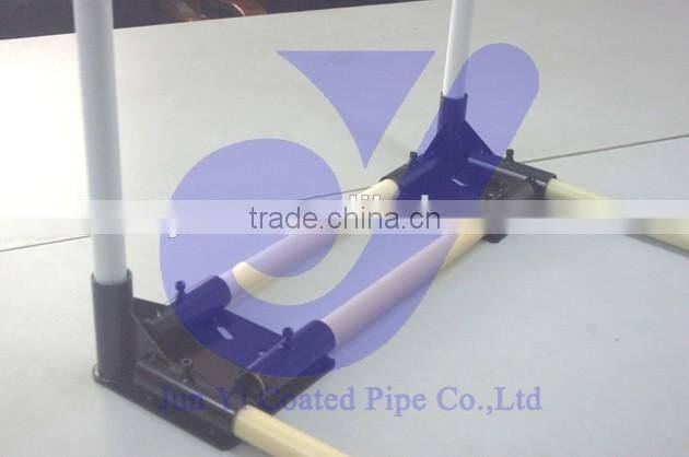 JY-1002L|4 ways foot pad for coated pipe|Storage shelf lean pipe vertical foot pad