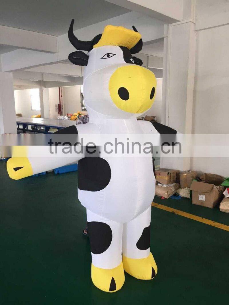Hola inflatable mascot costume/inflatable cow costume/mascot costume
