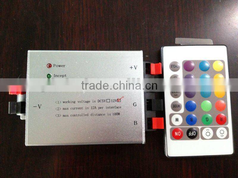 Flashing LED Strips 24-key LED Infrared Controller/IR Controller Aluminum Infrared Controller