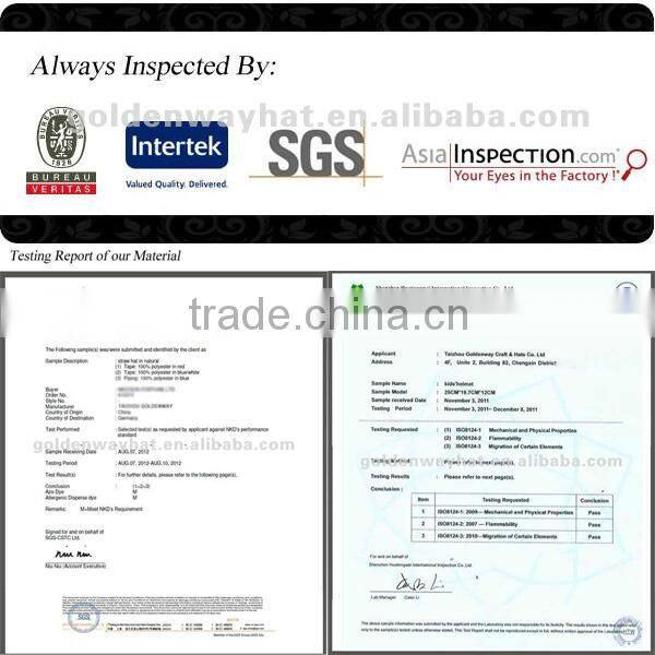 2015 bule paper straw fedora hat with ribbon