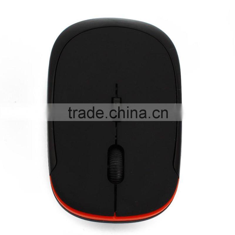 Ultra Thin Optical 2.4GHz Wireless USB Mouse for PC Laptop 4 Bottoms Game Mice