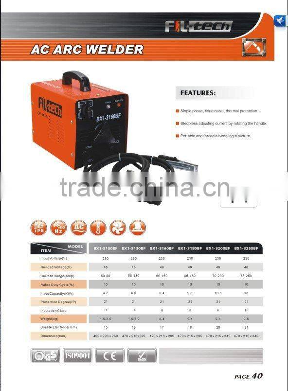 AC Arc Welding Machine BX1-3100BF/3130/3160/3180/3200/3250/