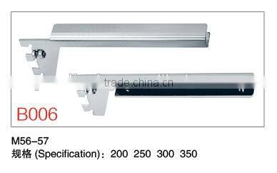 Chrome Slatwall hanging shelf brackets