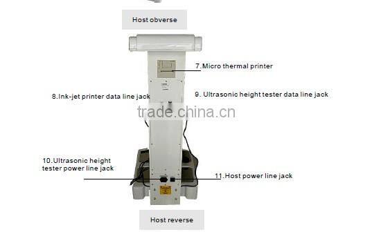 GTO brand Professional vertical style Human-body elements analyzer for health situation analysis