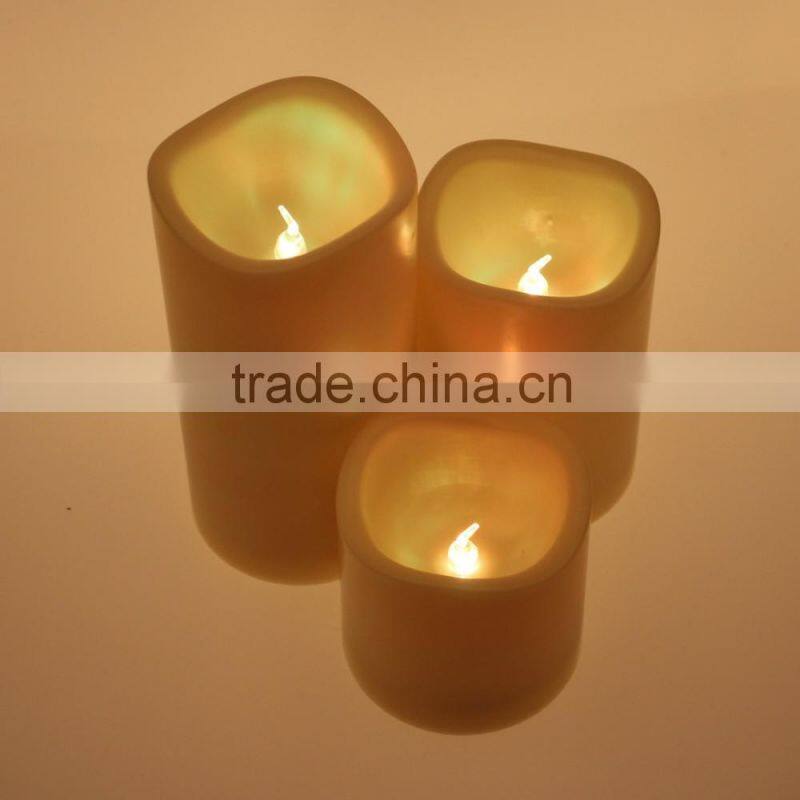 Christams battery multicolor remote control led luminara candle light for home decoration