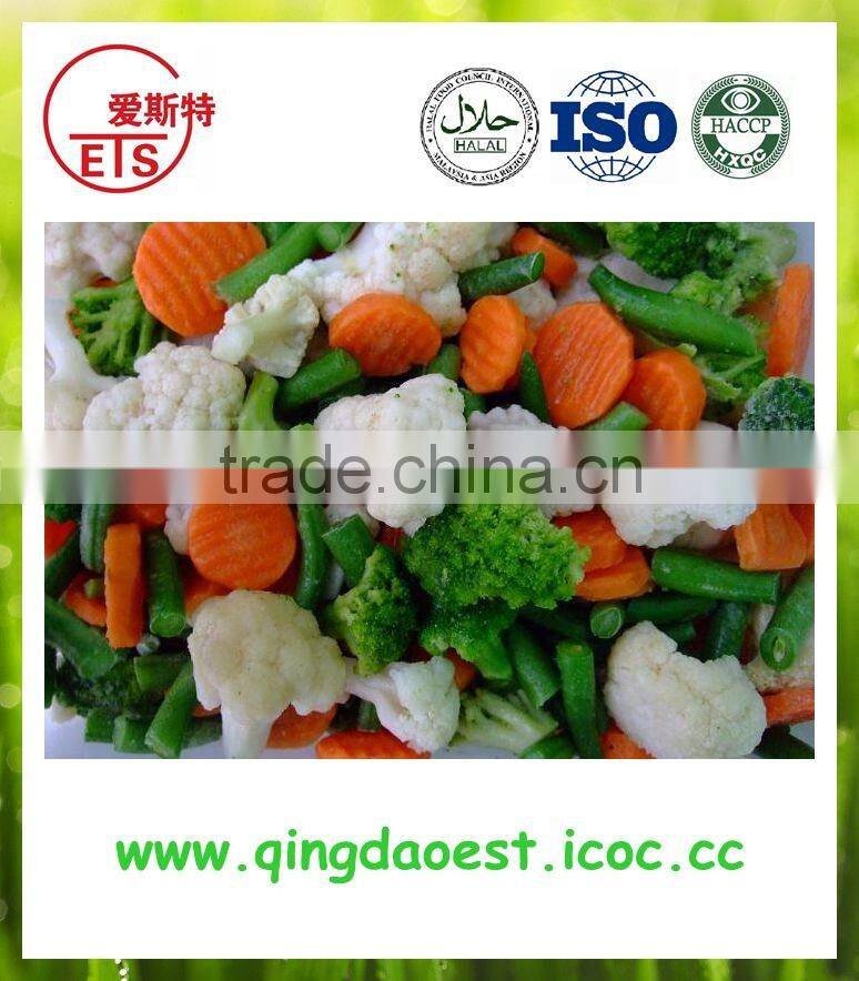 ISO 9001 export Chinese for sale Best quality frozen mixed vegetables