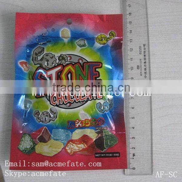 multi colored chocolate stone shaped