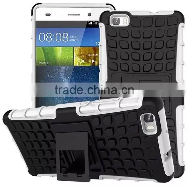 For HUAWEI P8 LITE Armor CASE Heavy Duty Hybrid Rugged TPU Impact Kickstand Hard Cover ShockProof CASE