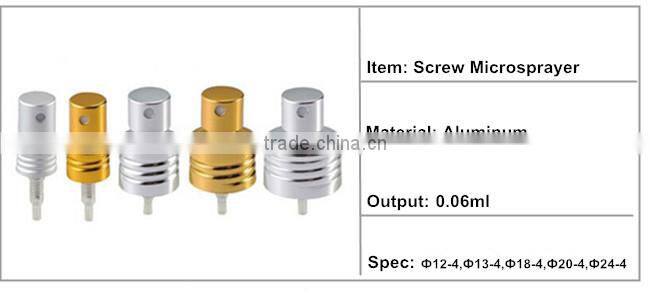 New pet aluminum bottle with sprayer