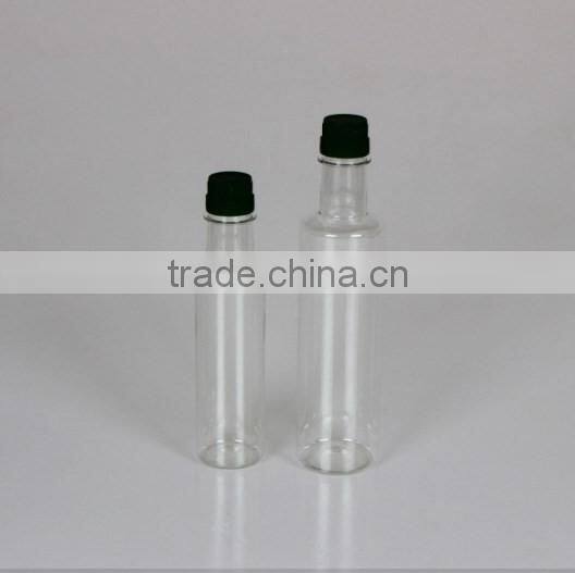 round cooking oil PET packing bottle for 250ml 500ml
