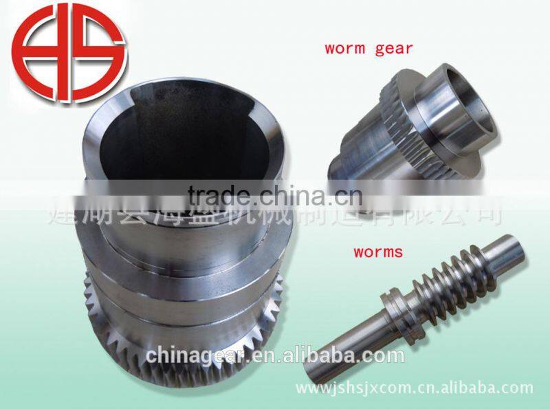 Worm gear and worm for petroleum machinery