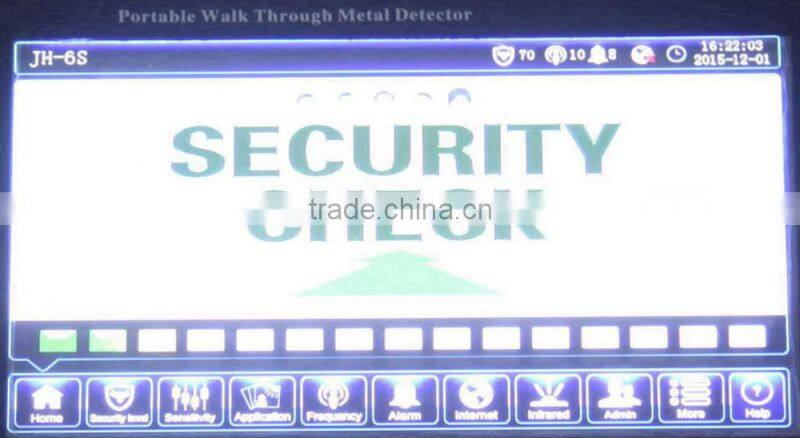 Foldable Portable walk through metal detector security door frame metal detector