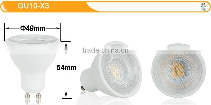 3w 5w 7w Decorative Aluminum 230V 2700K SMD LED spotlight gu10