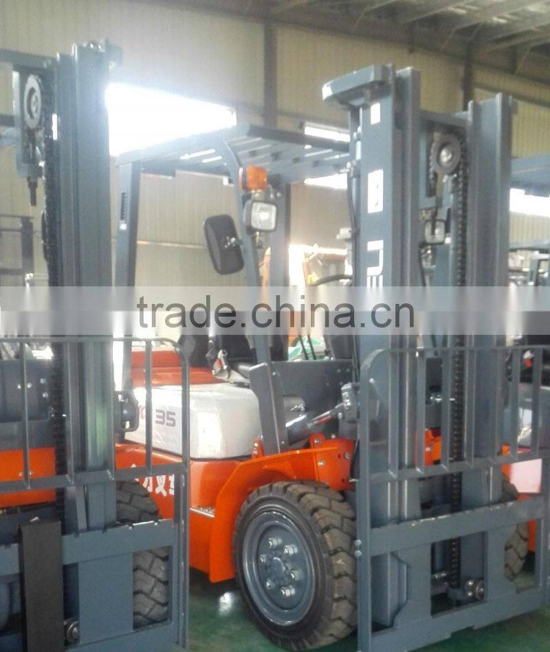 Top1 Forklift Brand HELI CPCD35 3.5ton 4 wheel counterbalance diesel forklift truck