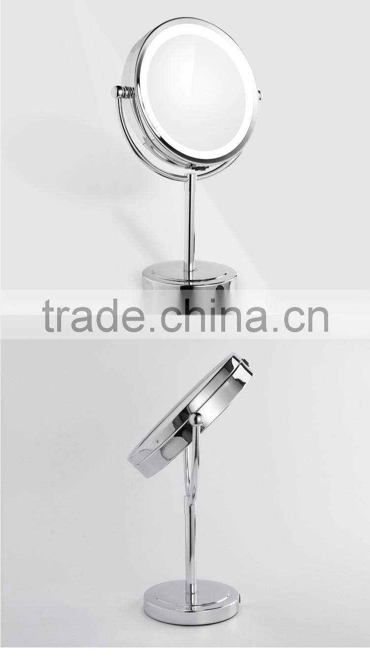 Battery Operated Desktop Two Sides Illuminated LED Cosmetic Makeup Mirror