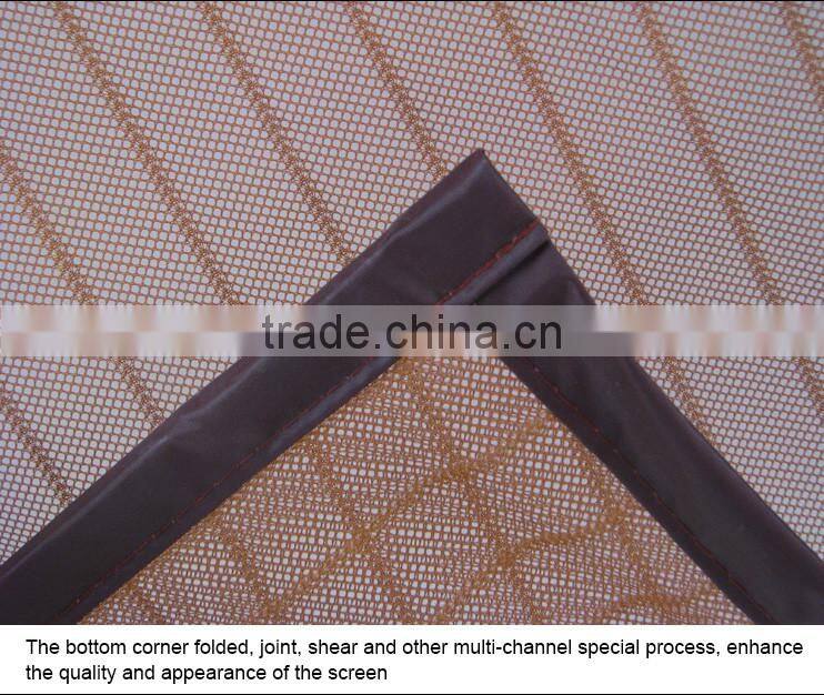 2016 Dustproof anti-mosquito soft magnetic rolling screen door with good light and closed
