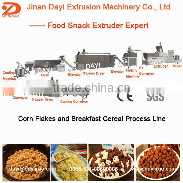 Breakfast cereal Corn flakes making machine