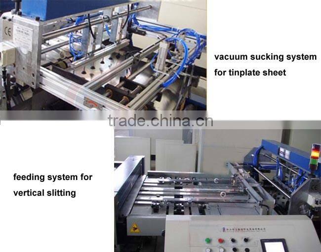 Automatic tin can body cutting machine for food can