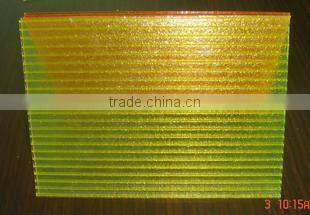 Hight light transmission polycarbonate hollow sheet for green house