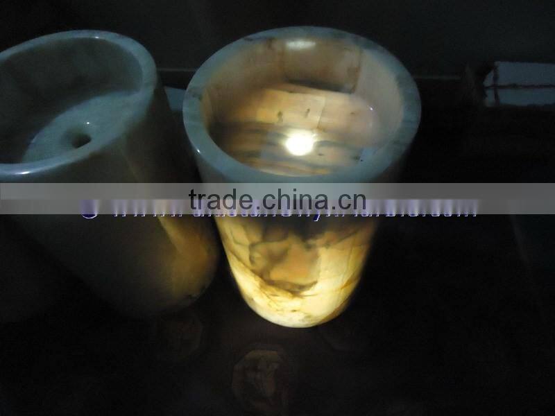 The Most Beatifull ACKLIT ONYX PEDESTALS SINKS