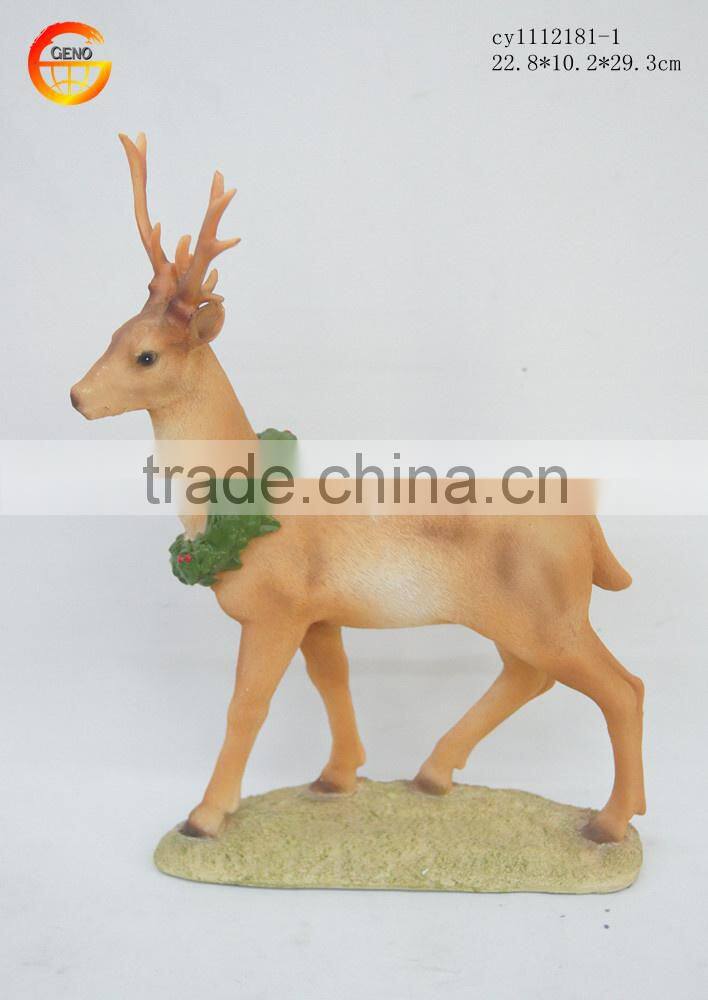 Hot selling resin nature deer