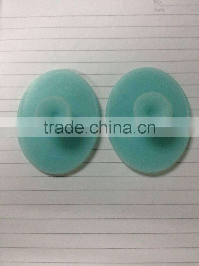 Heart shaped silicone face massage brush