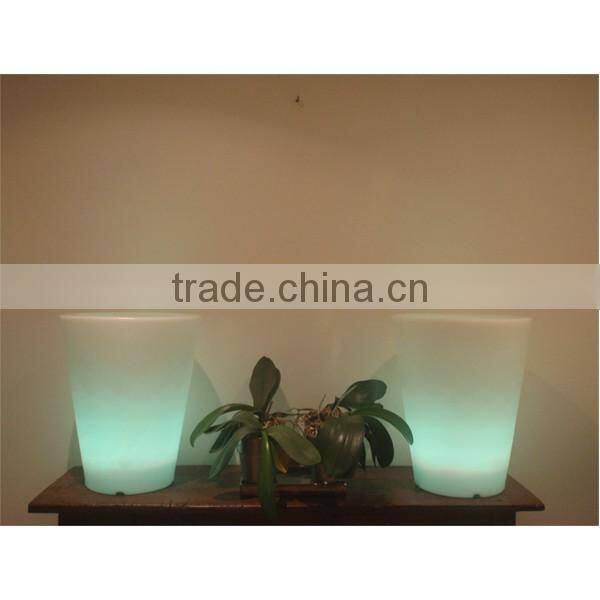 FO-9523 Led Light Flower Pot, Lighted Outdoor Flower Pots, Bulk Flower Pots