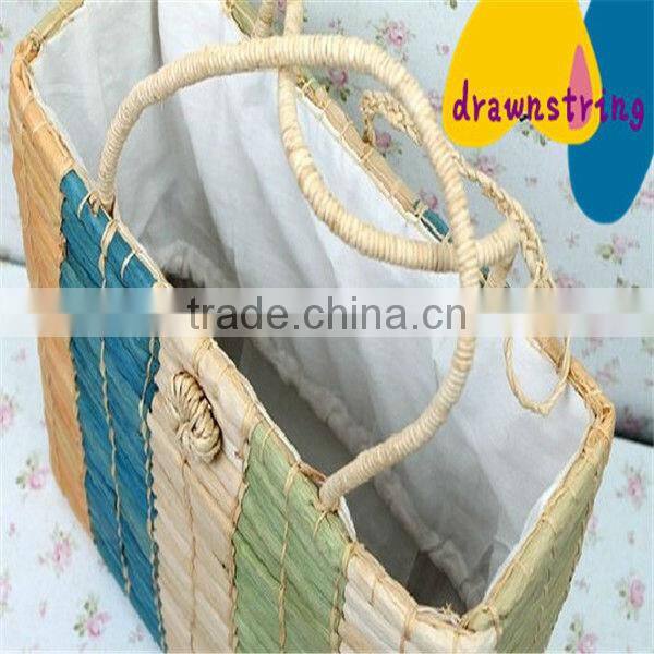 orn husk braided picnic food baskets e natural corn husk basket