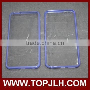 2017 Hot sell blank UV Case for Iphone 6 plus , UV transparent mobile phone case with tpu side
