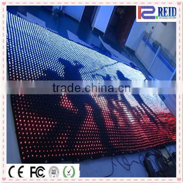 2017 CE RoHS LED curtain decoration sex free xxx video screen with china