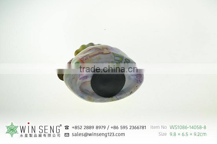 small mini customize ceramic money bag shape coin bank