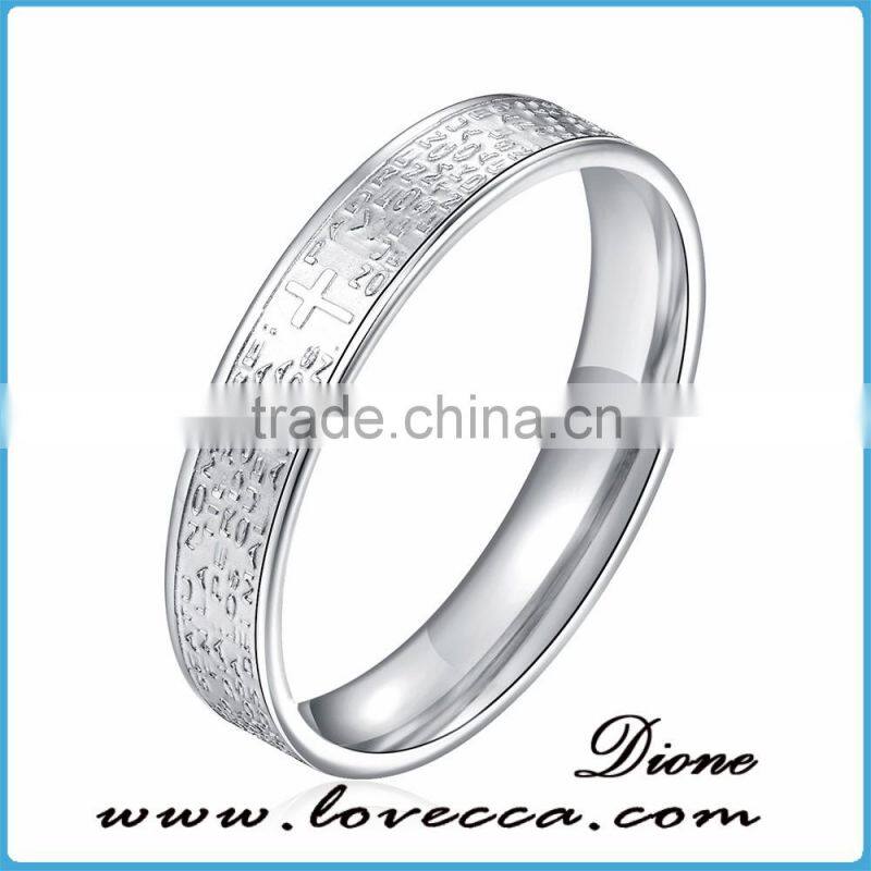 Wholesale stainless steel jewelry couple rings for valentines day