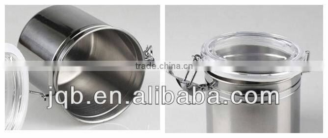 High quality 4pcs different size stainless steel seal pot with visible lid