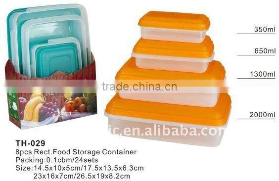 plastic storage container for lunch and vegetable