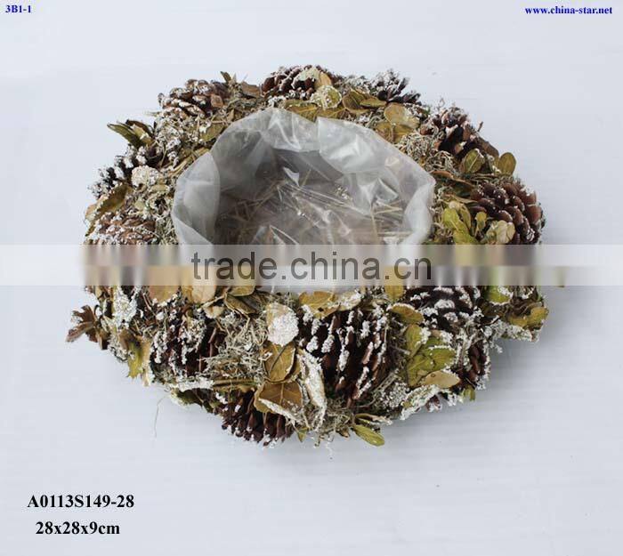 square woven planter pot indoor