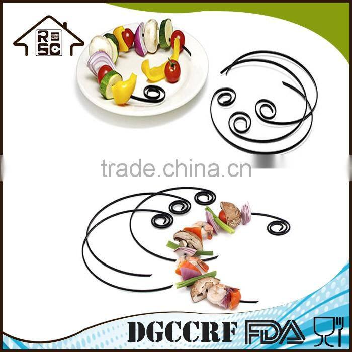 NBRSC Hot Products Custom Design Tool set BBQ Grill With Tools Set of 6pcs 4.5" Skewer For Plate