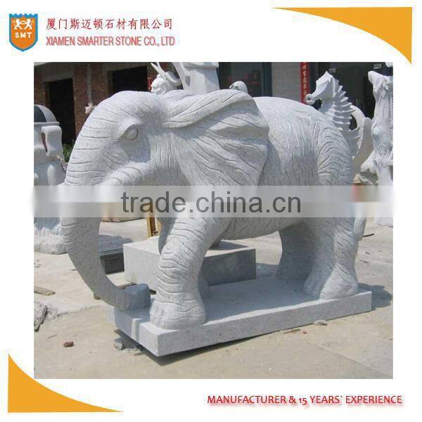 Roaring horse stone carving sculpture for central plaza