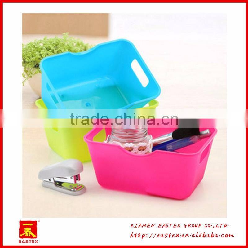 Plastic desktop storage box