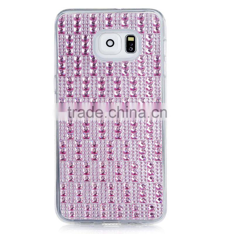 For Samsung s6 s7 edge/s6 s7 plus TPU cell diamond phone case with cheap price