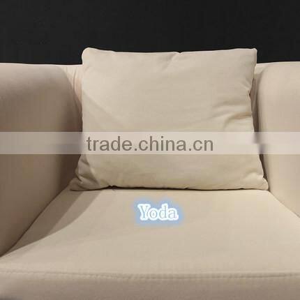 Creamy White Fabric Sofa for Shoe Store
