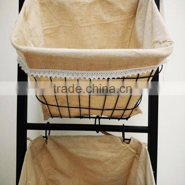 High quality metal storage holder bedroom kitchen wire storage shelf