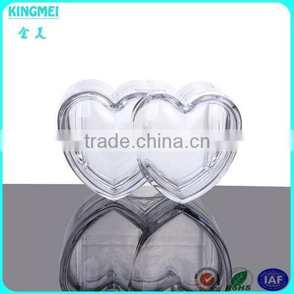 Mini clear acrylic makeup rectangle storage box with lid