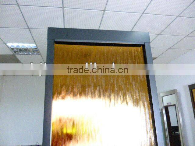 glass waterfall partition walls outdoor