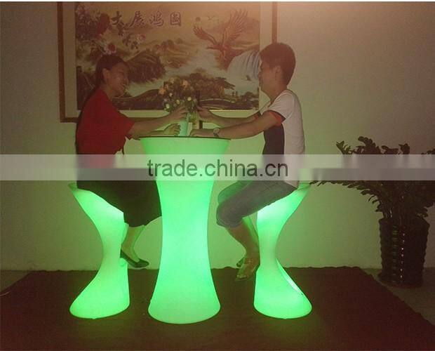 Rechargeable LED cocktail table, LED bar table, LED furniture Supplier in China